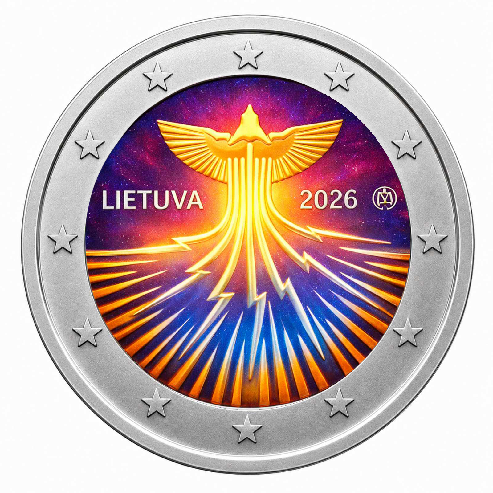 2 Euros Energy Independence (Coloured)